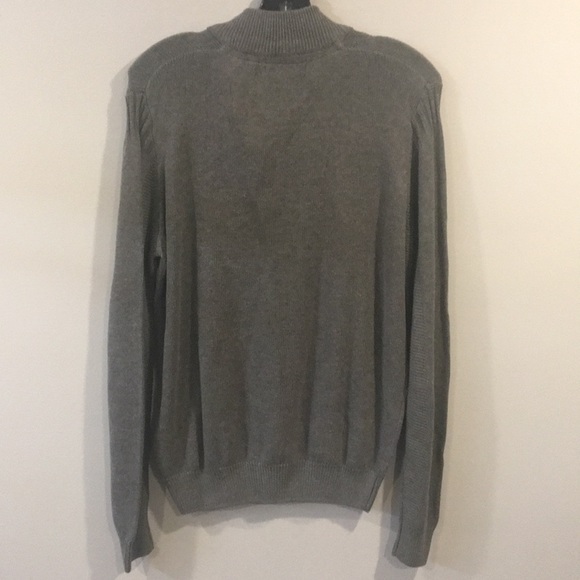 ALPHA & STEELE Men’s Grey half Zip Neck Sweater - Picture 8 of 8